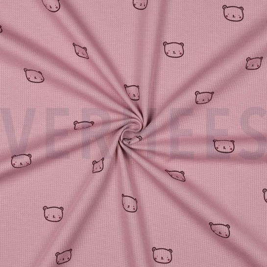WAFELJERSEY BEREN MAUVE #7