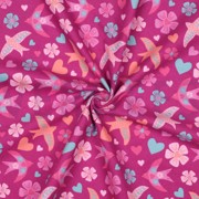 FLANNEL BIRDS FUCHSIA (thumbnail) #3