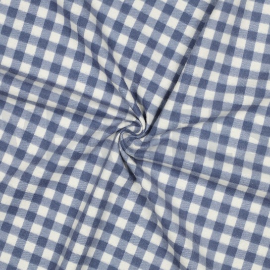 FLANELL KAROS BLAU #7