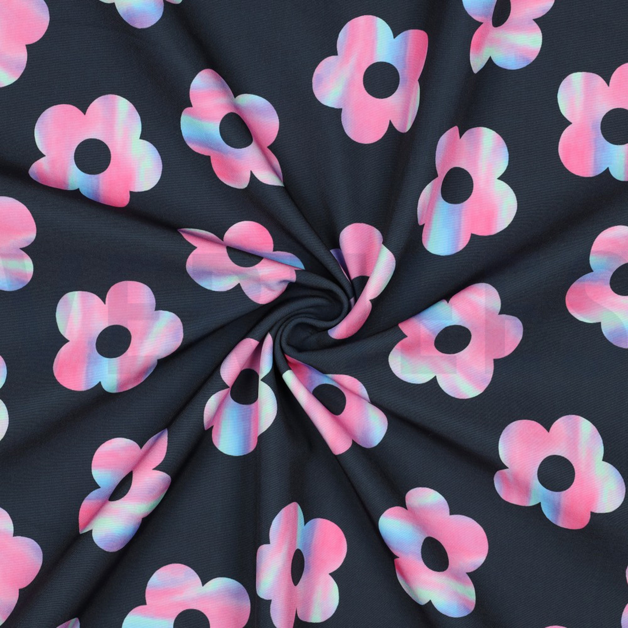 SOFTSHELL DIGITAL FLOWERS NAVY (high resolution) #3