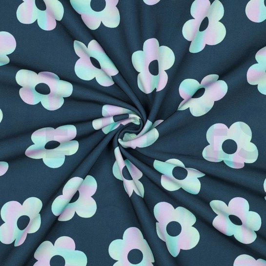 SOFTSHELL DIGITAL FLOWERS DARK PETROL #7