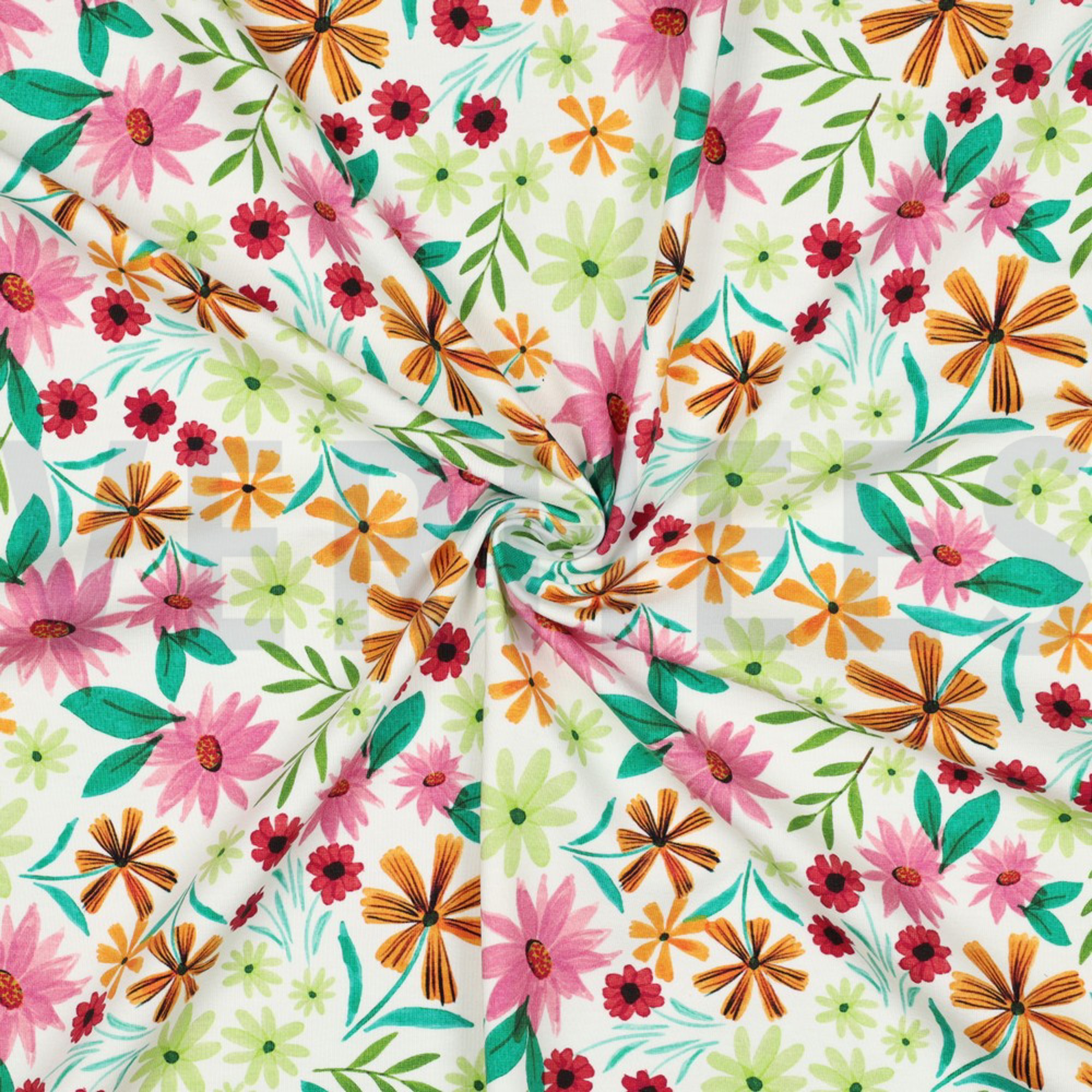 JERSEY DIGITAL FLOWERS WHITE (high resolution) #3