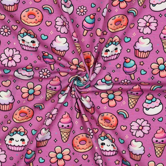 JERSEY DIGITAL NAHRUNG FUCHSIE #7