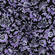 PUNTA DI ROMA PAISLEY FLOWERS BLACK (thumbnail) #3