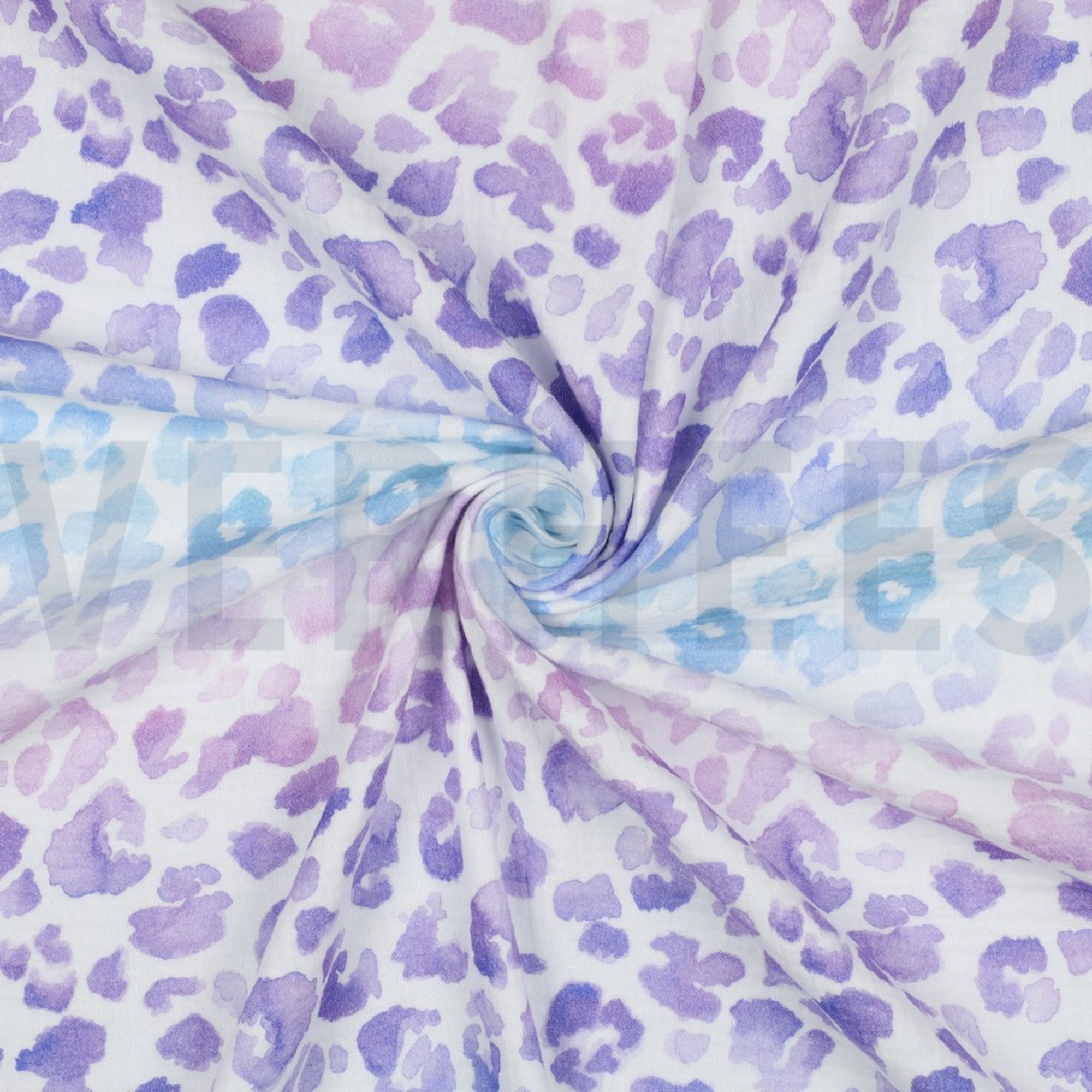 DOUBLE GAUZE DIGITAL ANIMAL SKIN WHITE (high resolution) #3