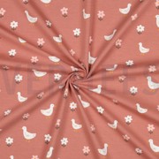 JERSEY GOTS DUCKS AND FLOWERS PINK (thumbnail) #3