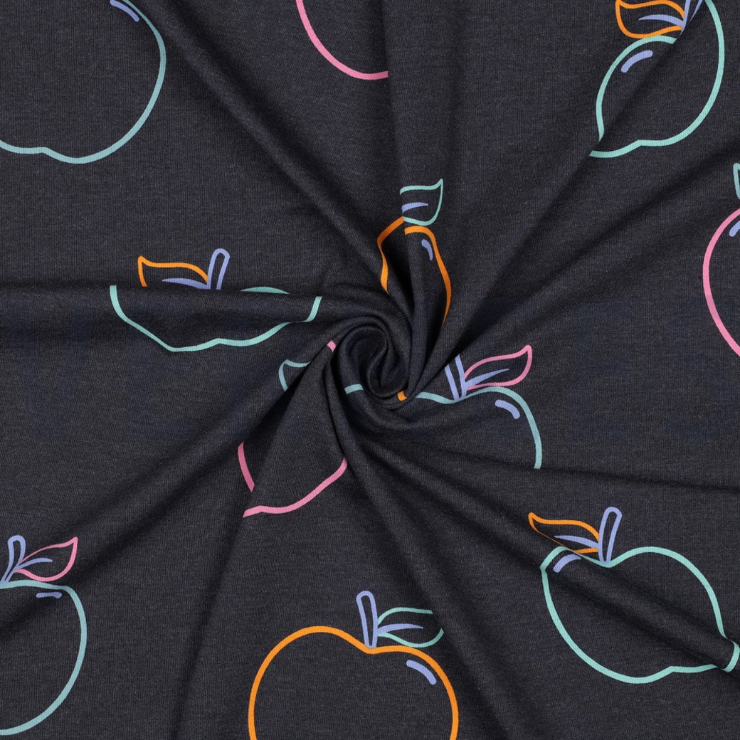 JERSEY MELANGE APPLES ANTHRACITE #3