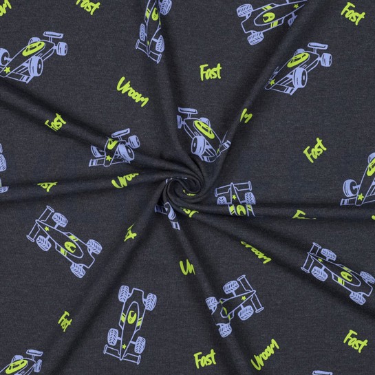 JERSEY MELANGE RENNWAGEN ANTHRAZIT #7