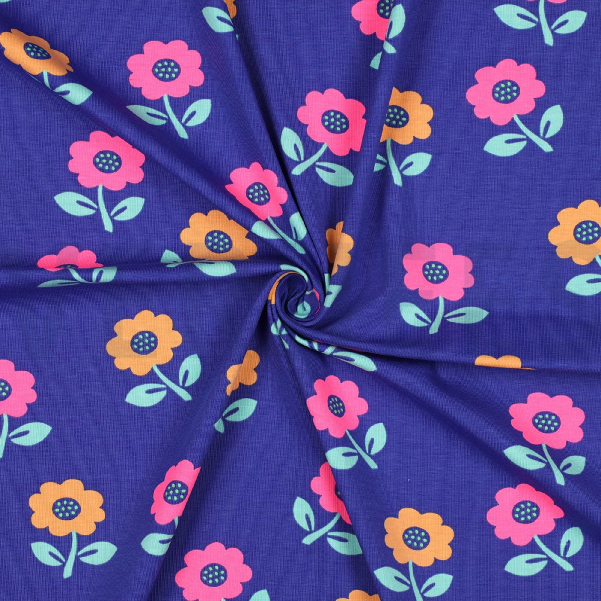 JERSEY NEON FLOWERS COBALT (high resolution) #3