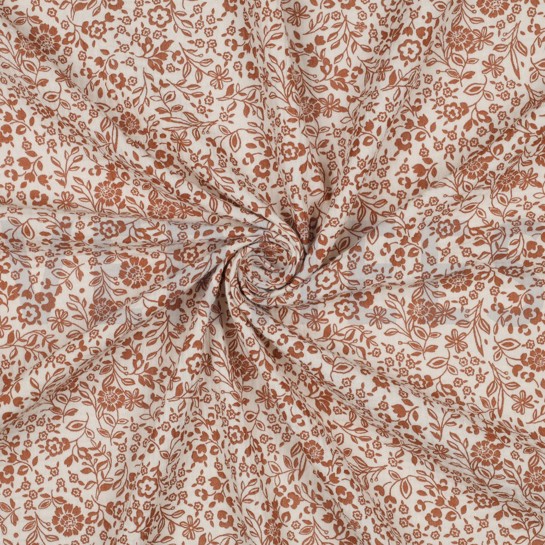 MUSSELIN BLUMEN ECRU #7