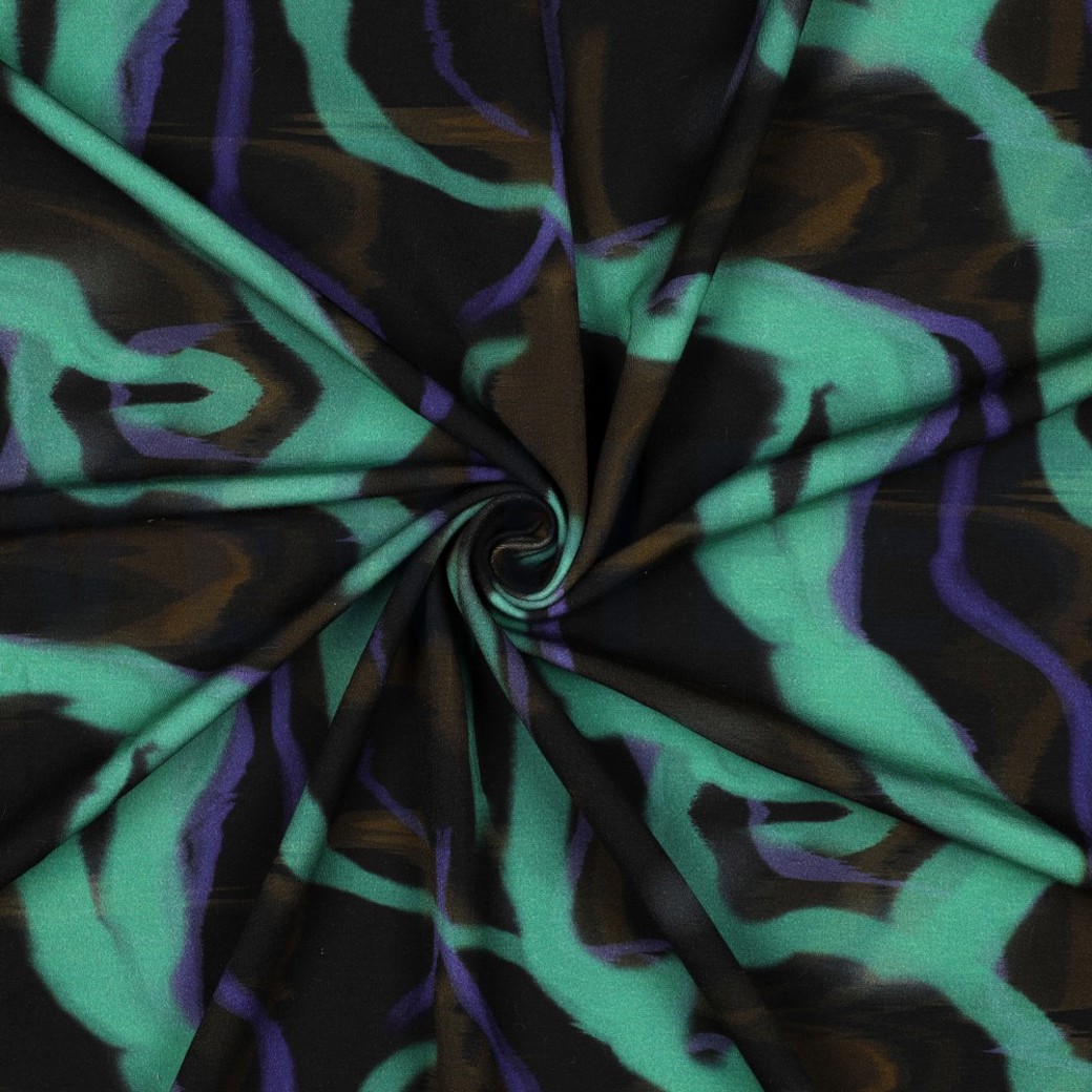 PUNTA DI ROMA DIGITAL ABSTRACT BLACK/GREEN #3