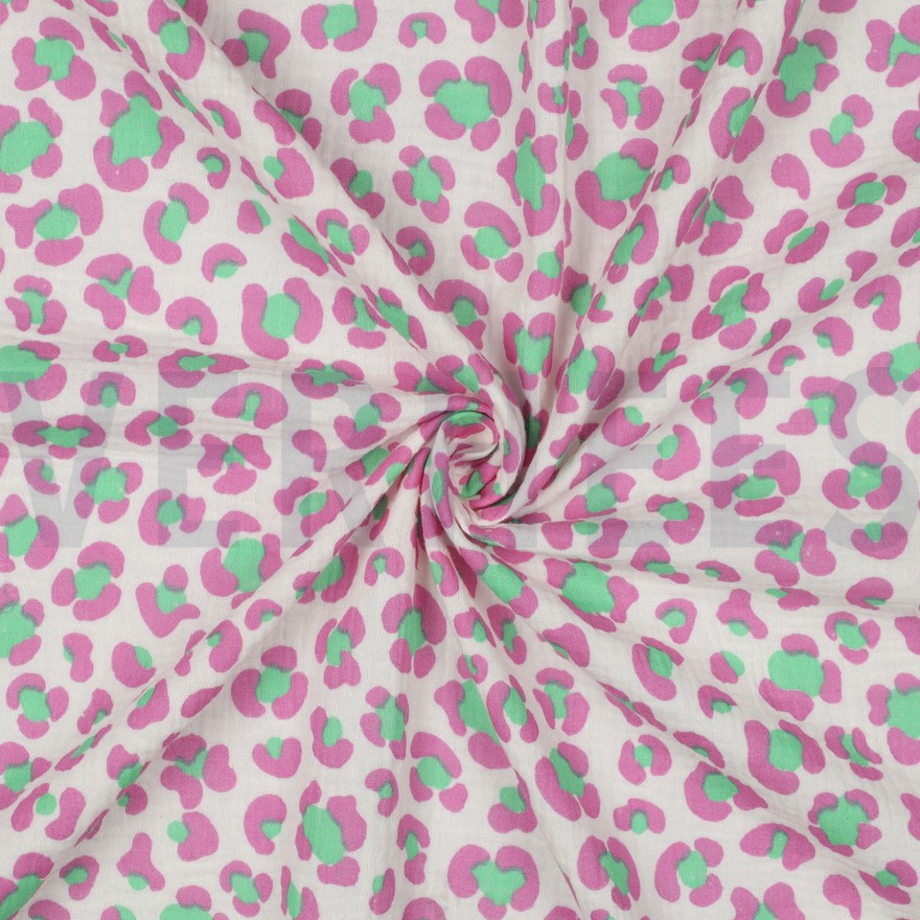 DOUBLE GAUZE ANIMAL SKIN ECRU #3