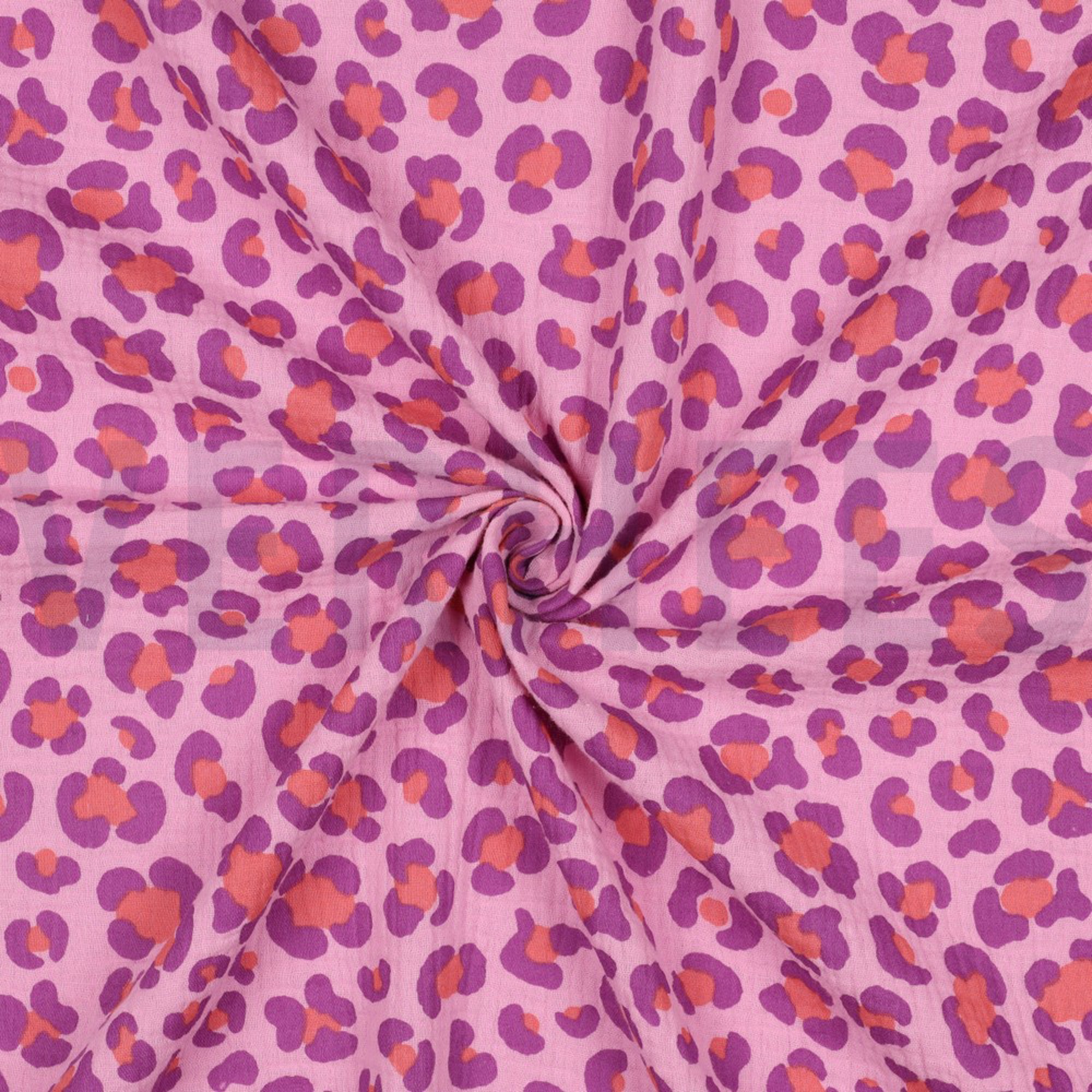 DOUBLE GAUZE ANIMAL SKIN PINK (high resolution) #3