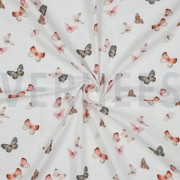 DOUBLE GAUZE DIGITAL BUTTERFLIES WHITE (thumbnail) #3