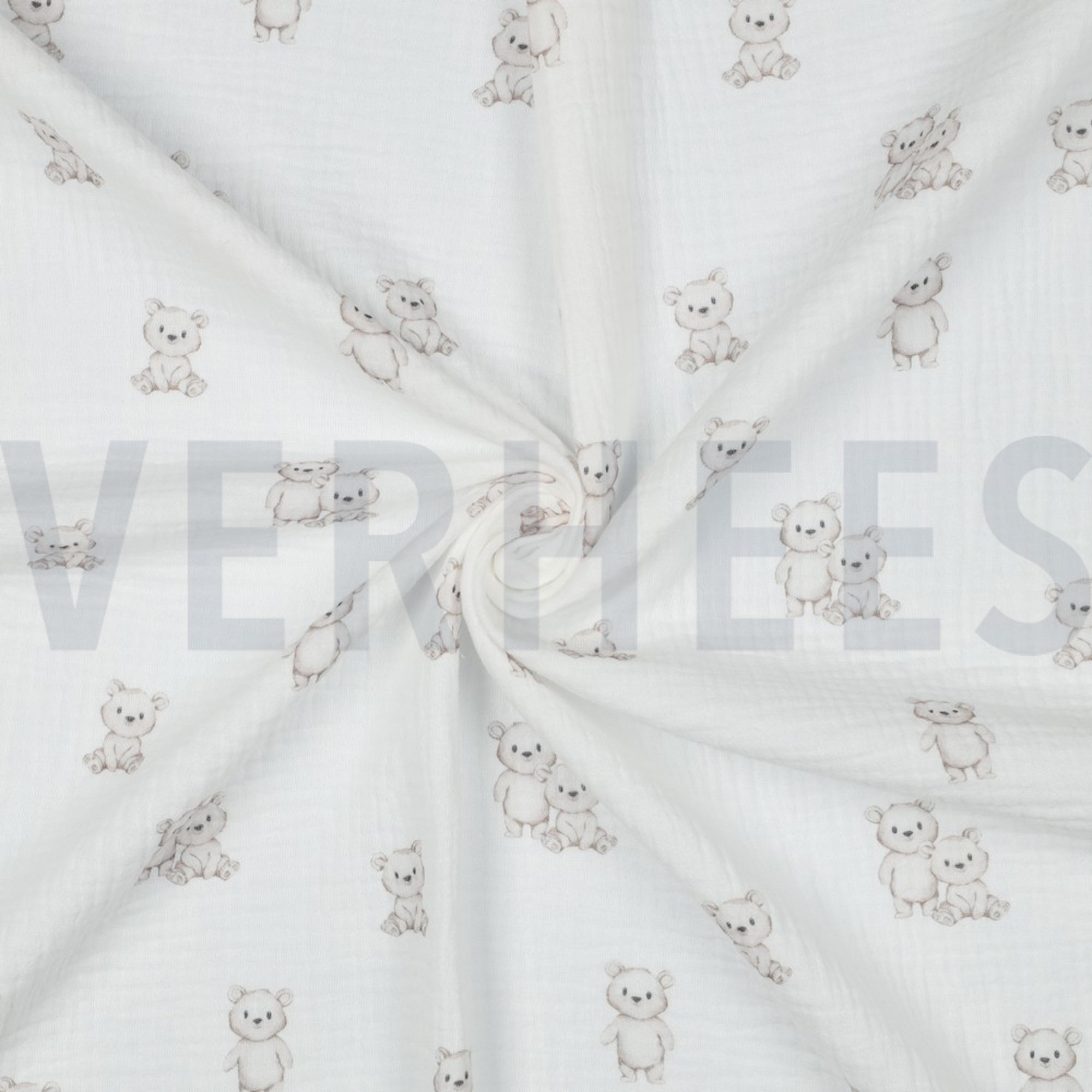 DOUBLE GAUZE GOTS DIGITAL ANIMALS WHITE (high resolution) #3