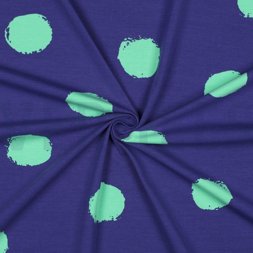 JERSEY BIG DOTS COBALT #3