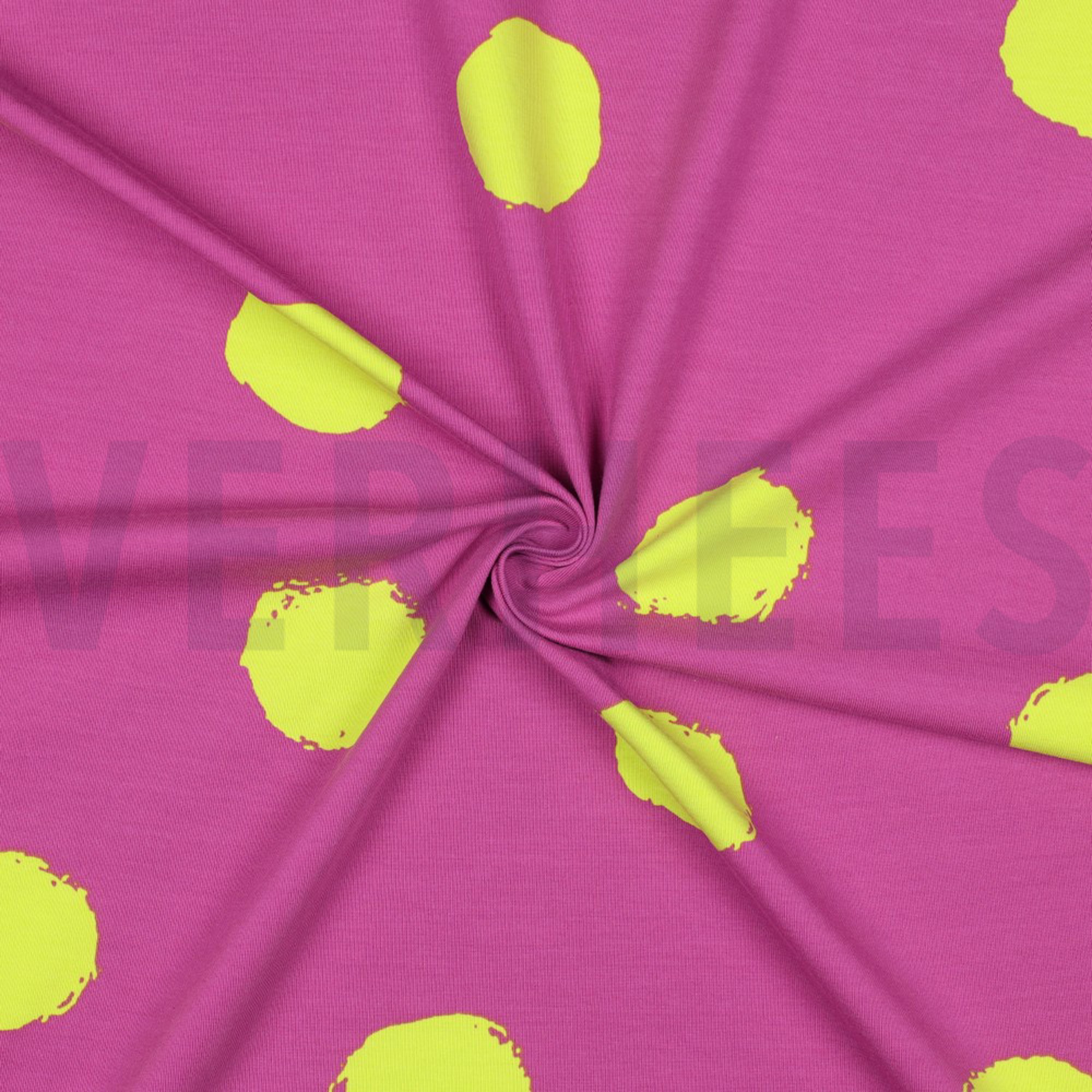 JERSEY BIG DOTS FUCHSIA (high resolution) #3