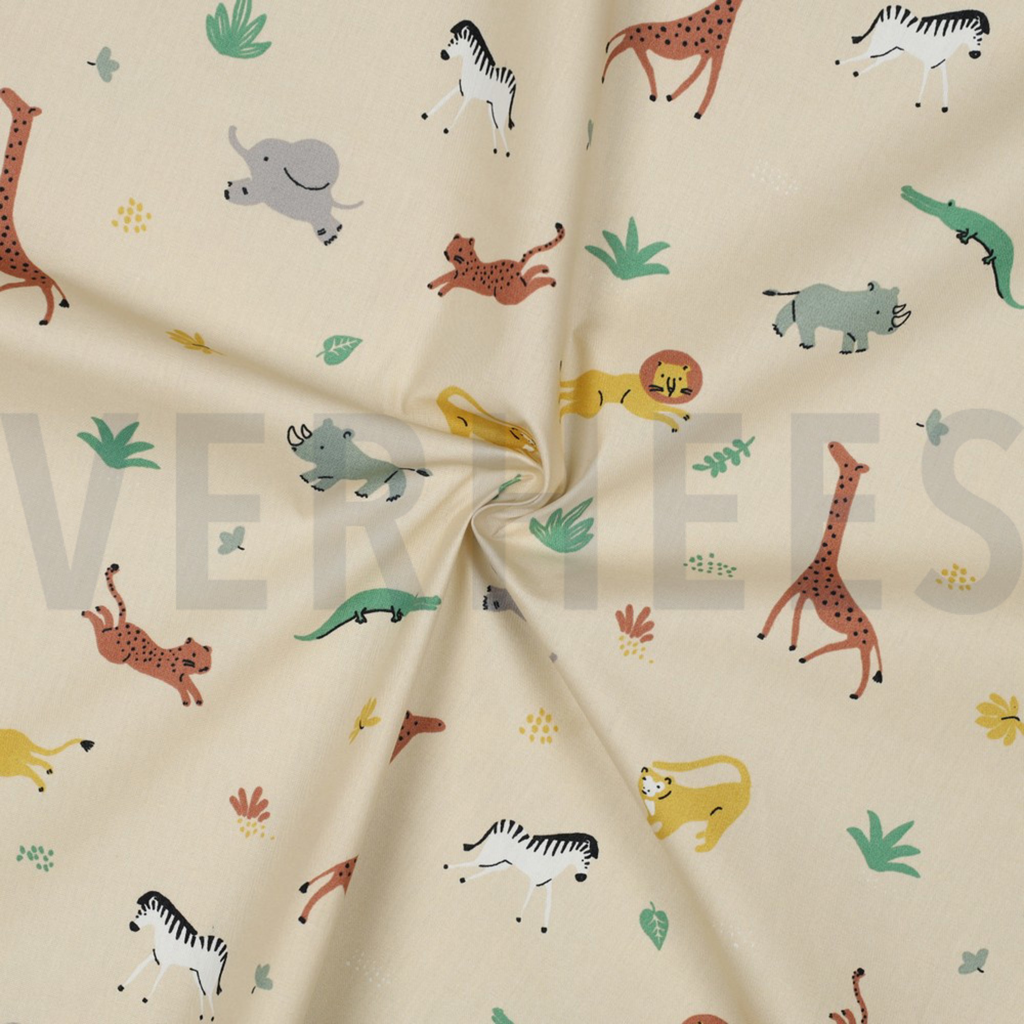 POPLIN GOTS ANIMALS BEIGE (high resolution) #3