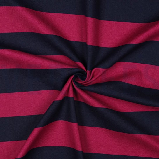 CANVAS STRIPES FUCHSIA/ NAVY #7
