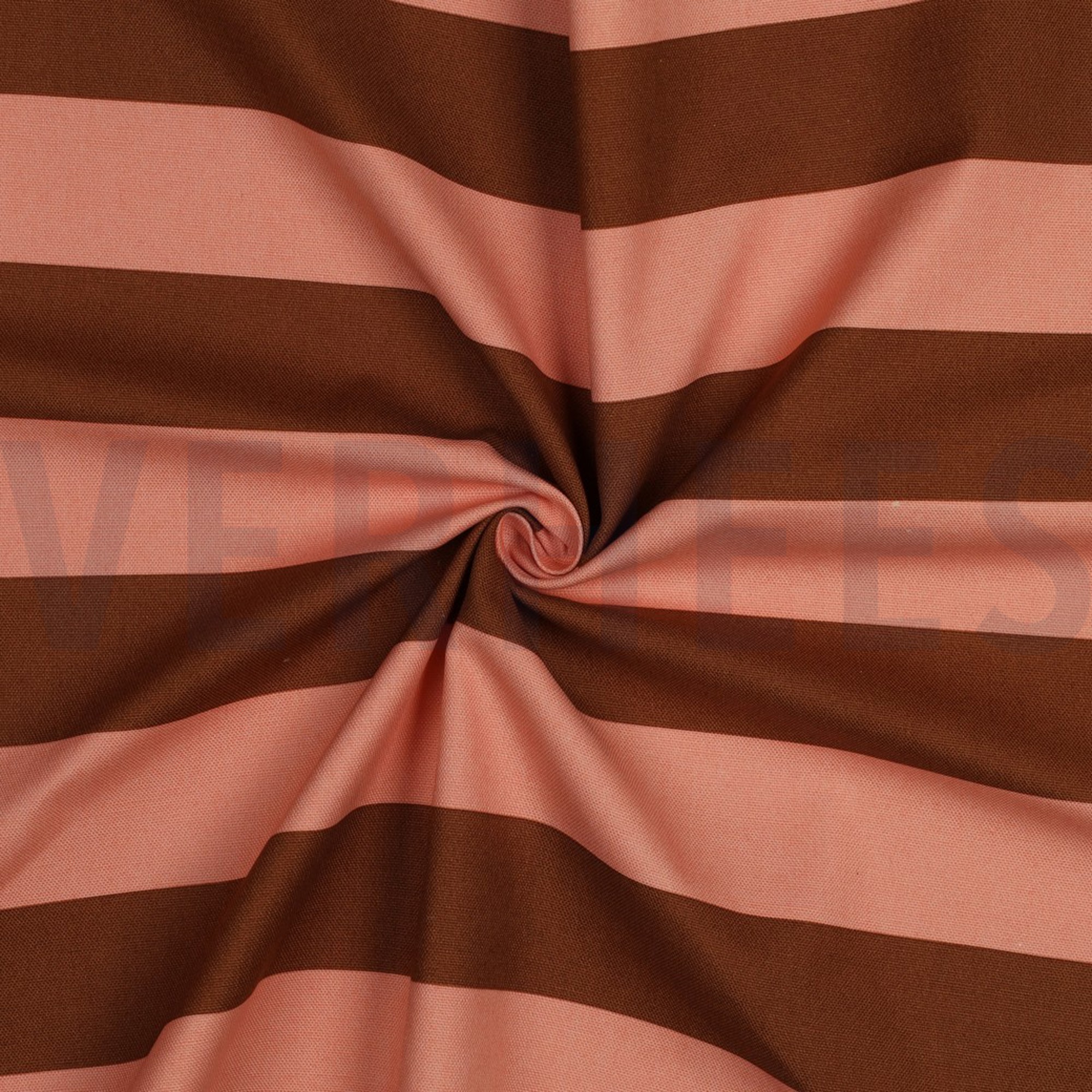 CANVAS STRIPES SALMON / BROWN (high resolution) #3