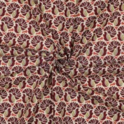 FINE POPLIN FLOWERS BORDEAUX (thumbnail) #3