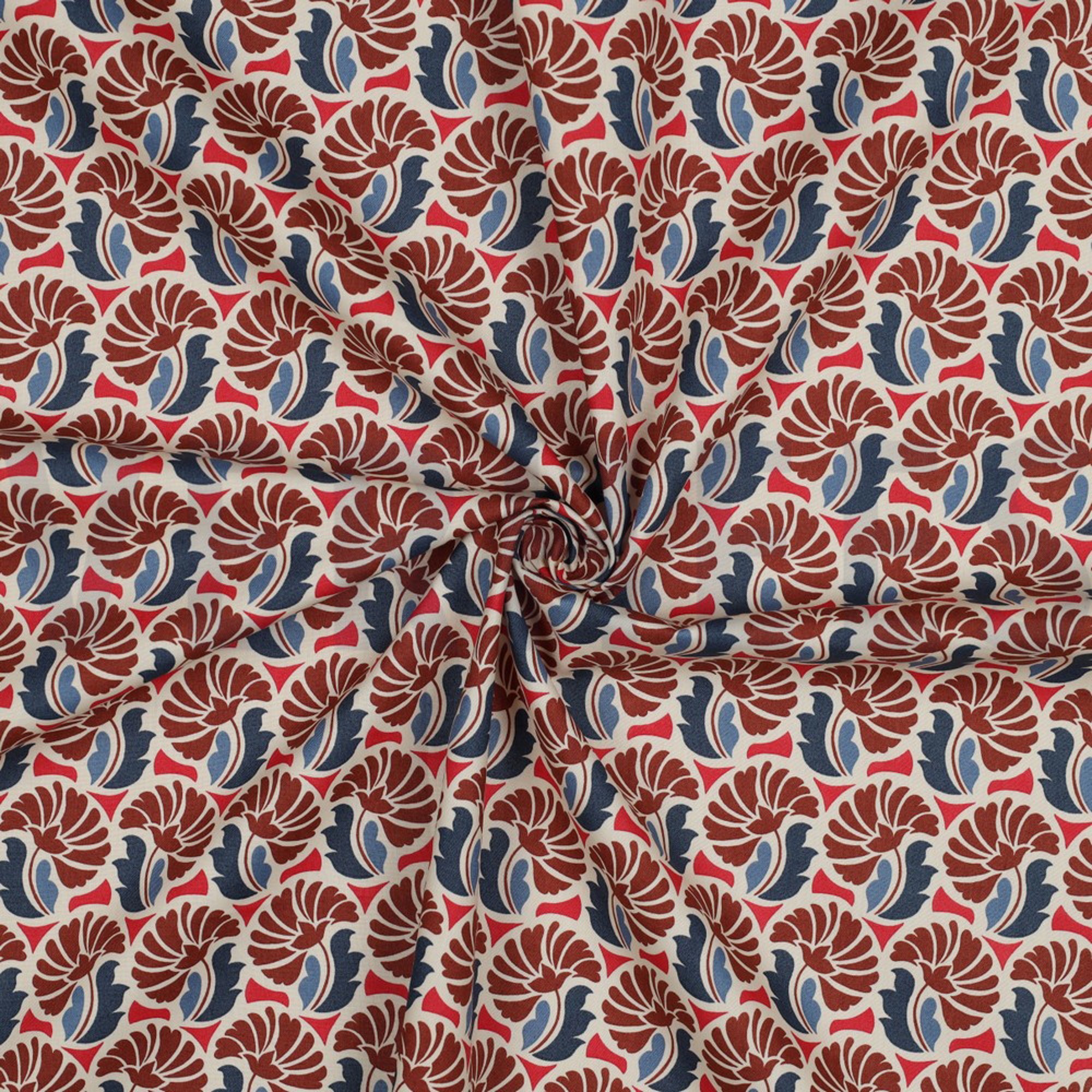 FINE POPLIN FLOWERS JEANS (high resolution) #3