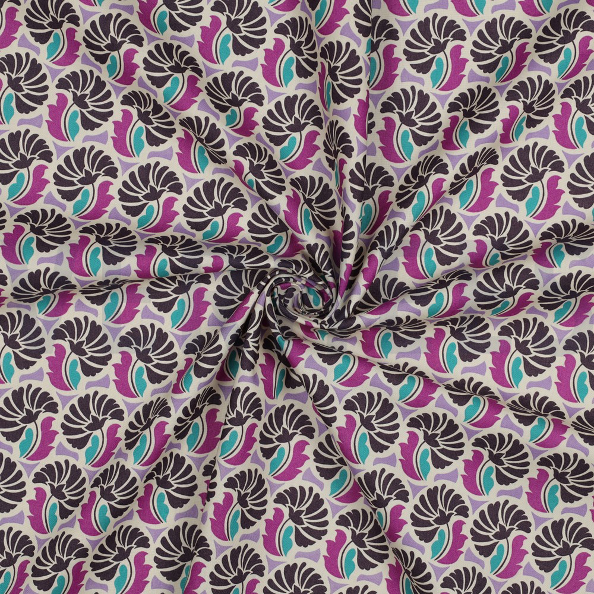 FINE POPLIN FLOWERS PURPLE (high resolution) #3