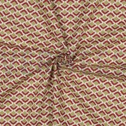 FINE POPLIN FLOWERS BORDEAUX (thumbnail) #3