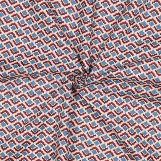 FINE POPLIN FLOWERS JEANS #7