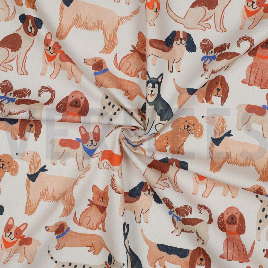 FINE POPLIN DIGITAL DOGS OFF-WHITE #3