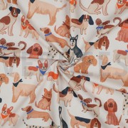 FINE POPLIN DIGITAL DOGS OFF-WHITE (thumbnail) #3