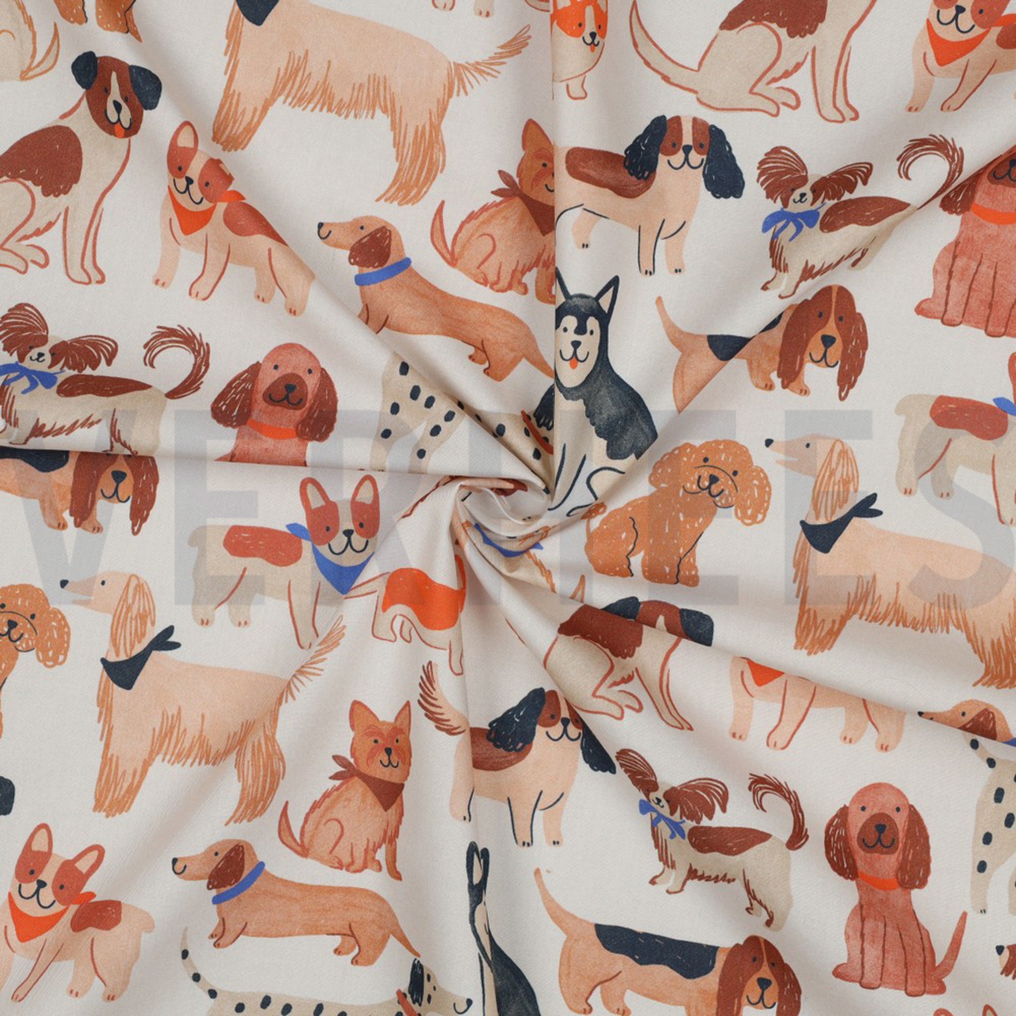 FINE POPLIN DIGITAL DOGS OFF-WHITE (high resolution) #3