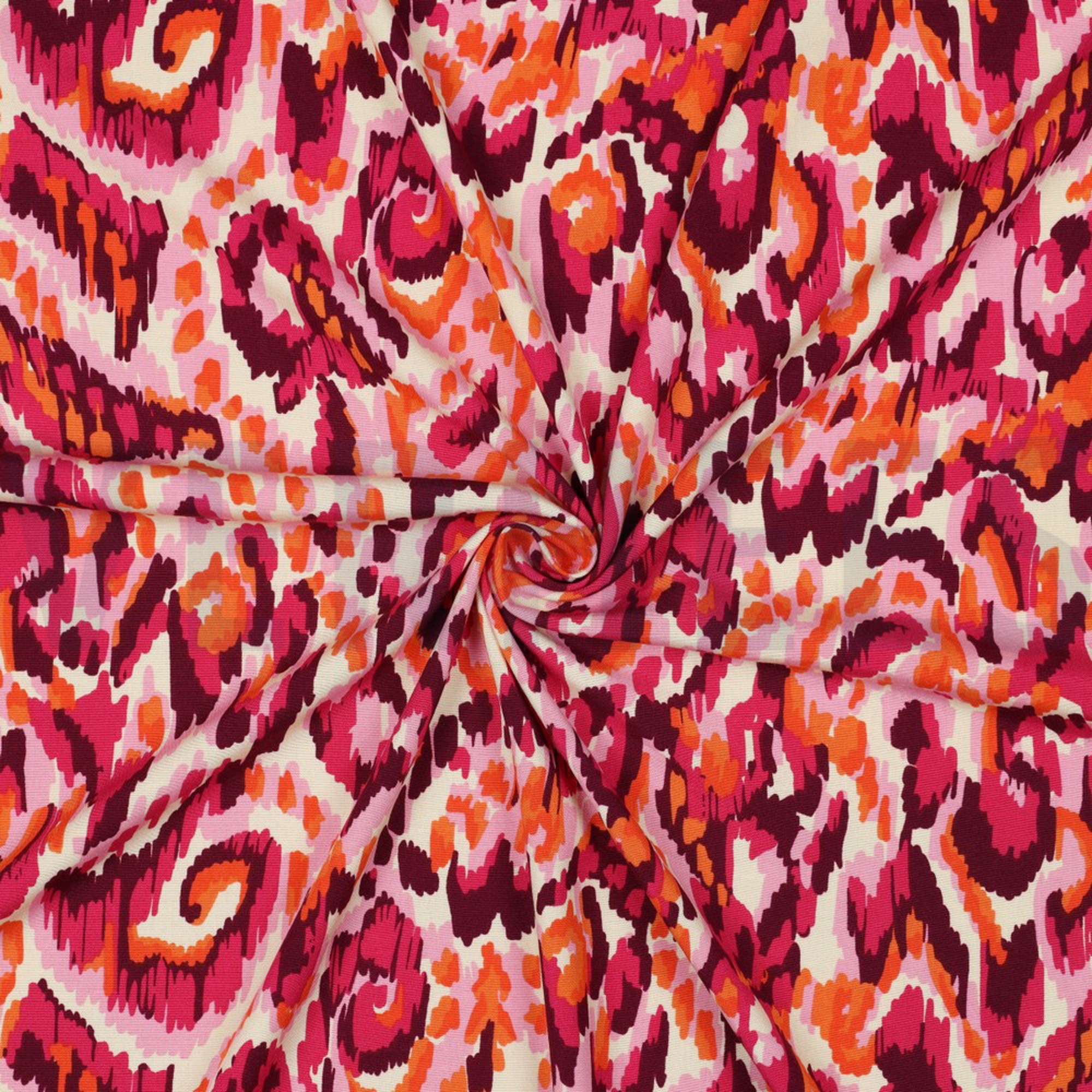 VISCOSE STRETCH IKAT FUCHSIA (high resolution) #3