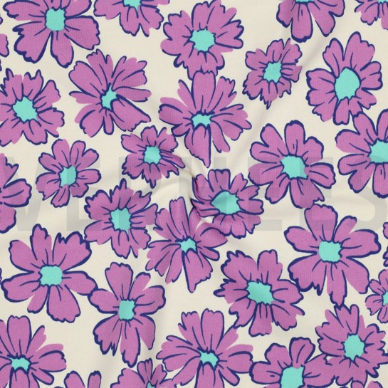 JOGGING BLUMEN GEBROCHEN WEISS #7