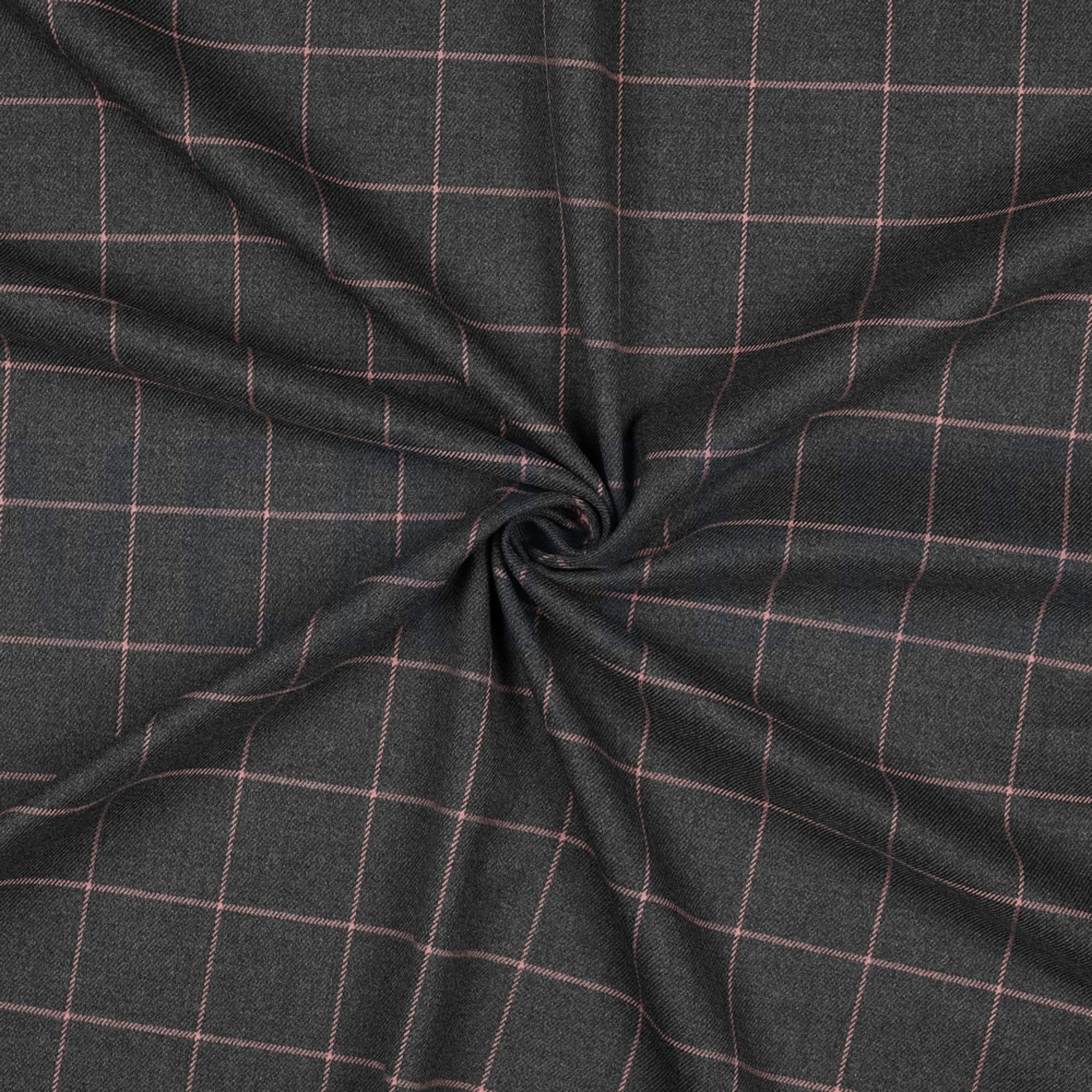 CHECK GREY MELANGE/ ROSE (high resolution) #3