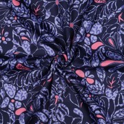 COTTON SATIN FLOWERS NAVY (thumbnail) #3