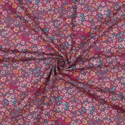 FINE POPLIN DIGITAL FLOWERS FUCHSIA (thumbnail) #3