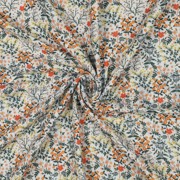 DOUBLE GAUZE DIGITAL FLOWERS WHITE (thumbnail) #3