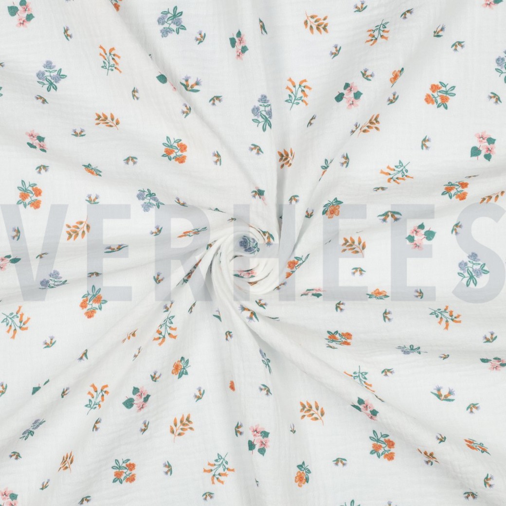 DOUBLE GAUZE FLOWERS WHITE #3
