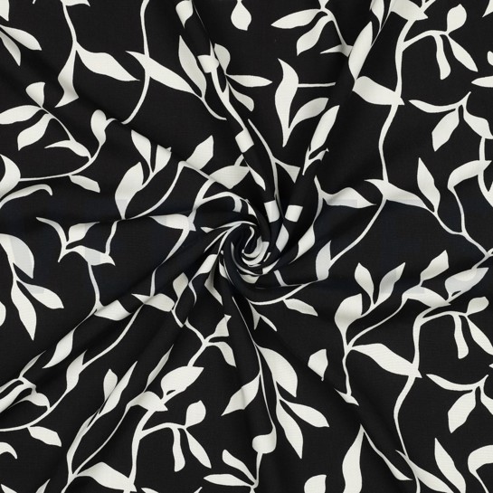 VISCOSE RADIANCE FEUILLES NOIR #7