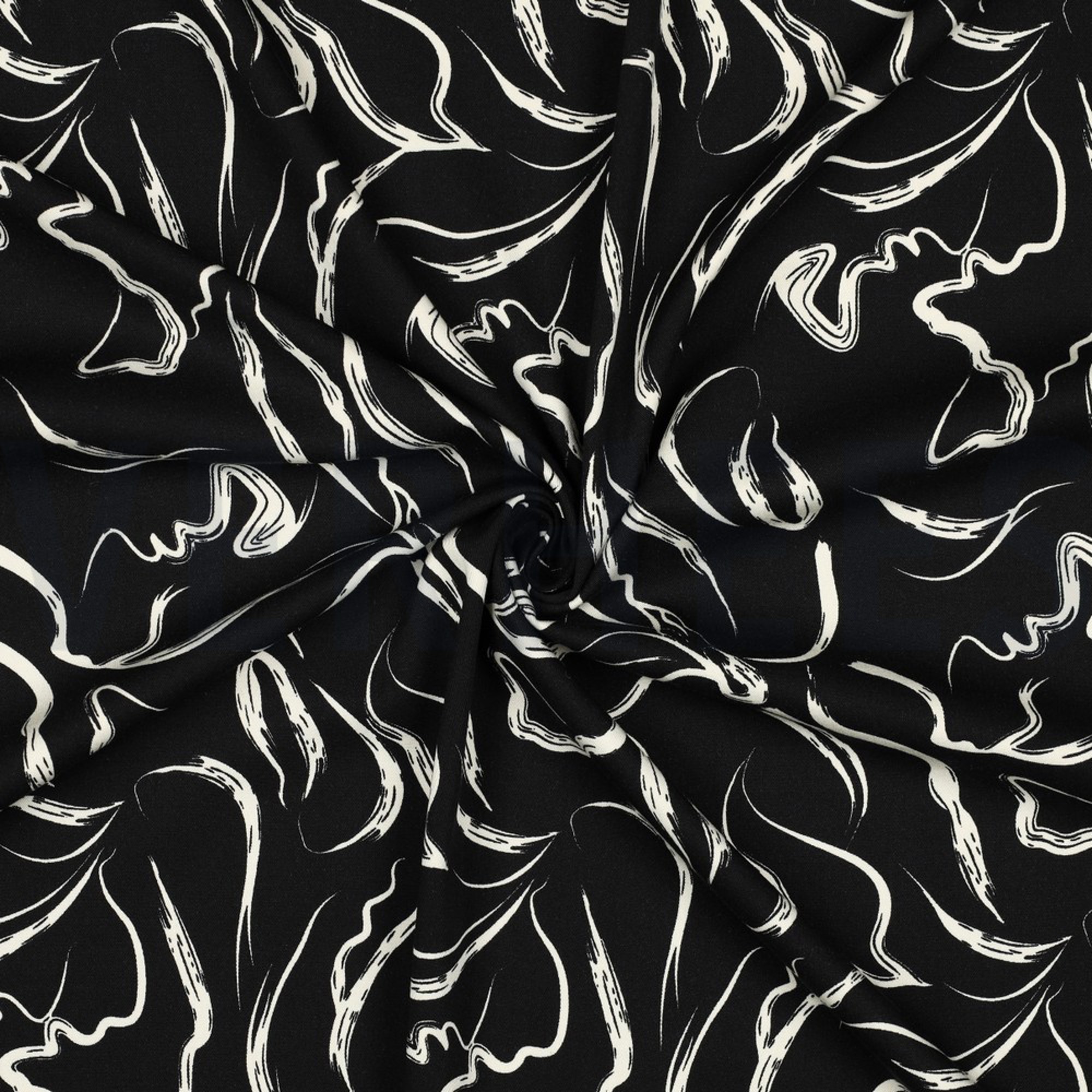 ROSELLA STRETCH ABSTRACT BLACK (high resolution) #3