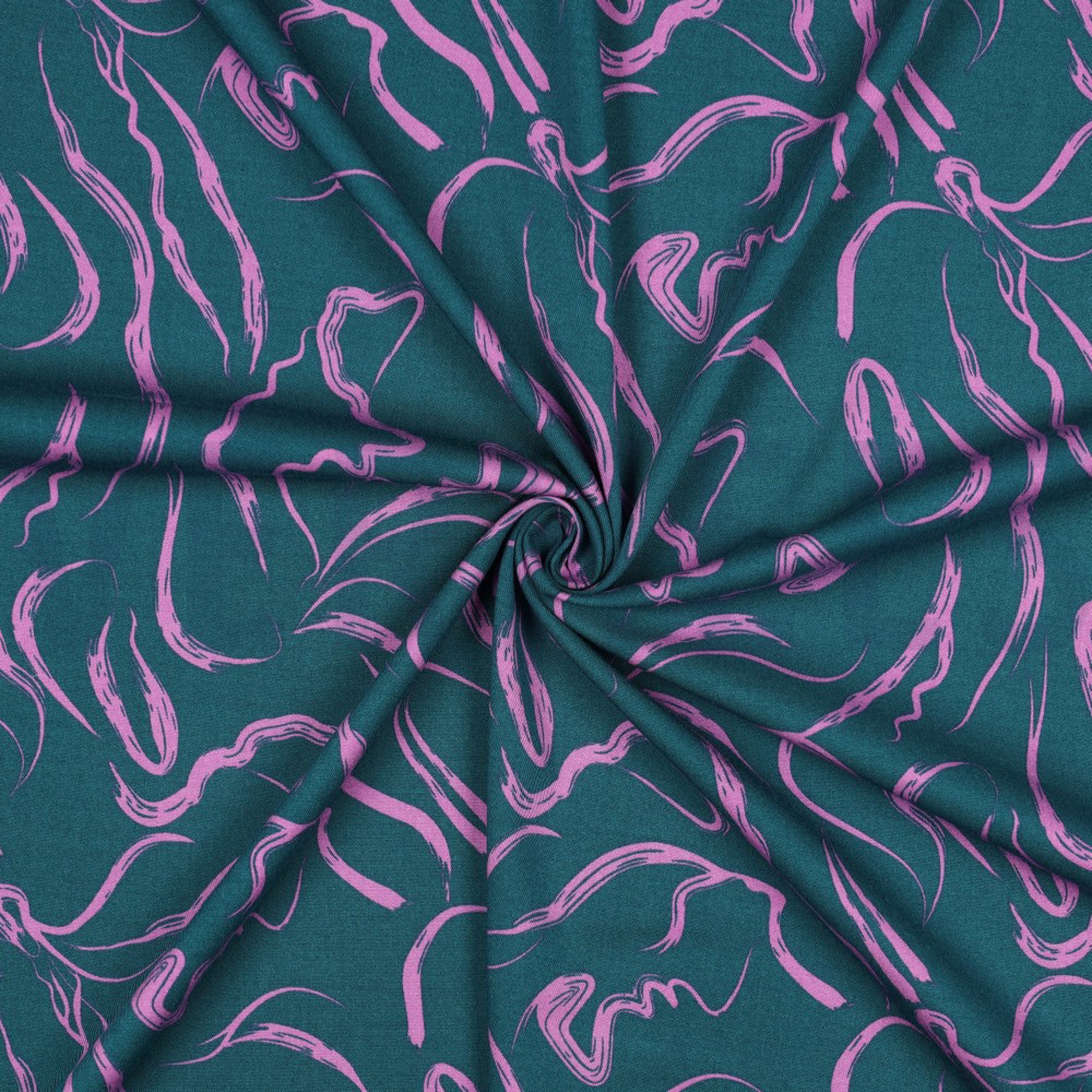 ROSELLA STRETCH ABSTRACT PETROL (high resolution) #3