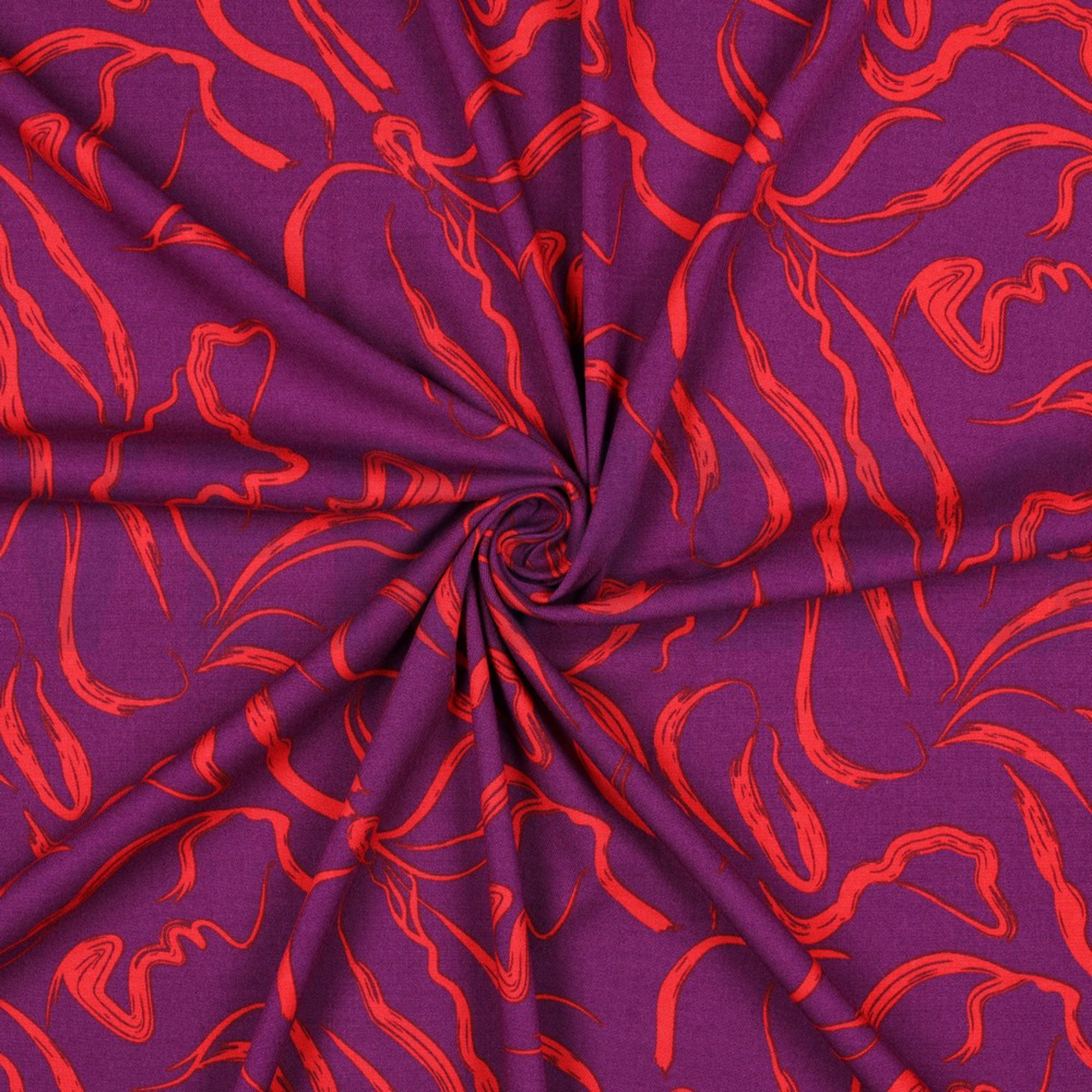 ROSELLA STRETCH ABSTRACT PURPLE (high resolution) #3