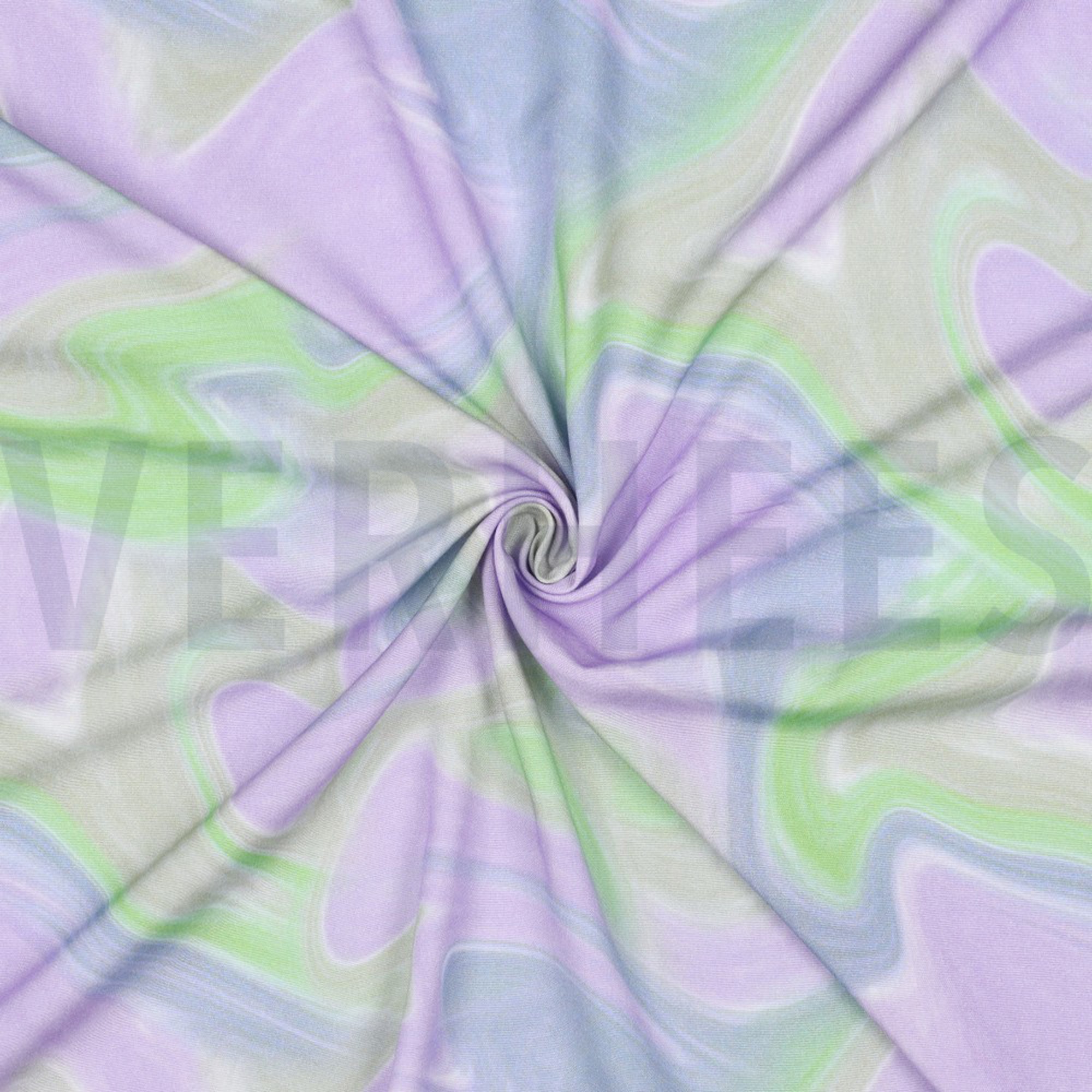 VISCOSE STRETCH DIGITAL ABSTRACT LAVENDER (high resolution) #3