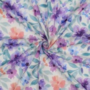 COTTON VOILE DIGITAL FLOWERS PURPLE (thumbnail) #3