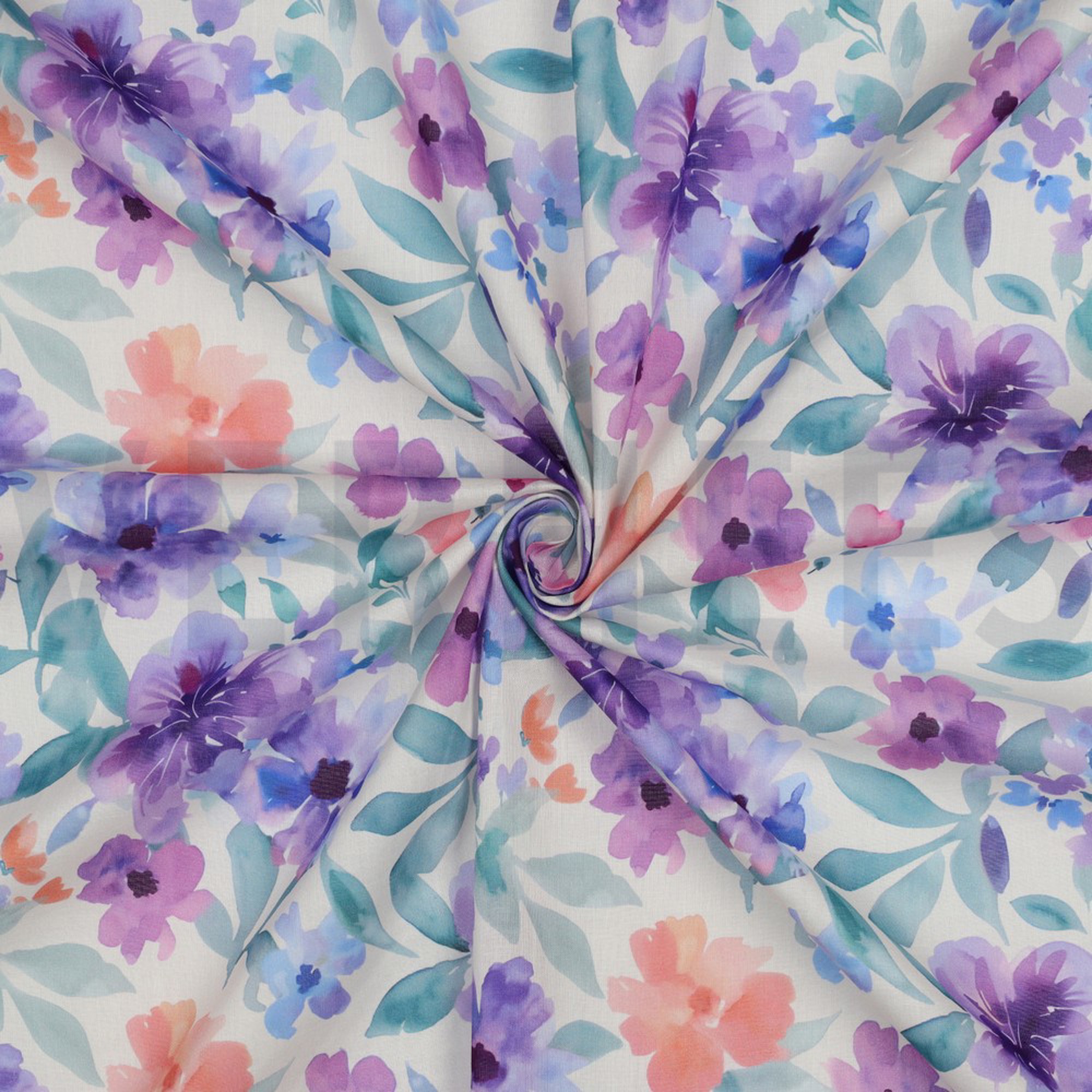 COTTON VOILE DIGITAL FLOWERS PURPLE (high resolution) #3