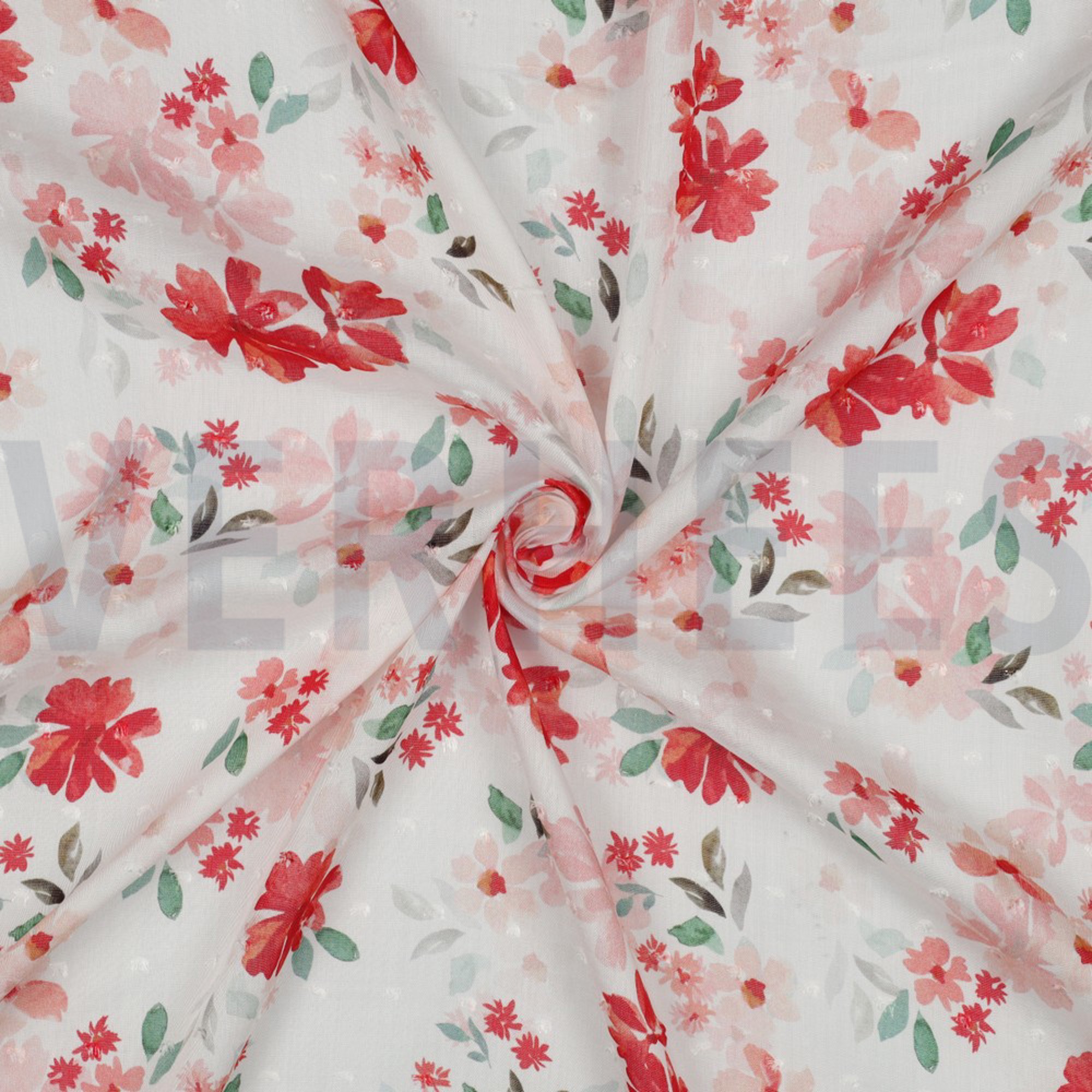 VISCOSE DOBBY DIGITAL FLOWERS WHITE (high resolution) #3