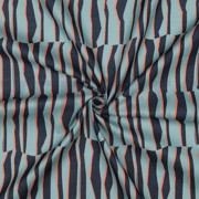 COTTON VOILE GEOMETRIC LIGHT PETROL (thumbnail) #3
