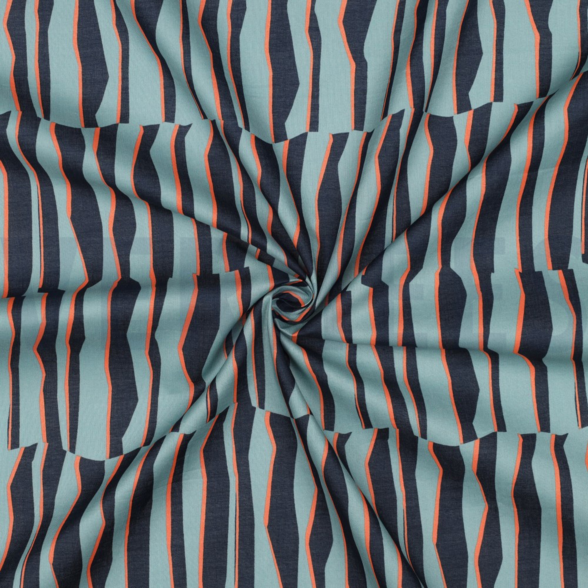 COTTON VOILE GEOMETRIC LIGHT PETROL (high resolution) #3