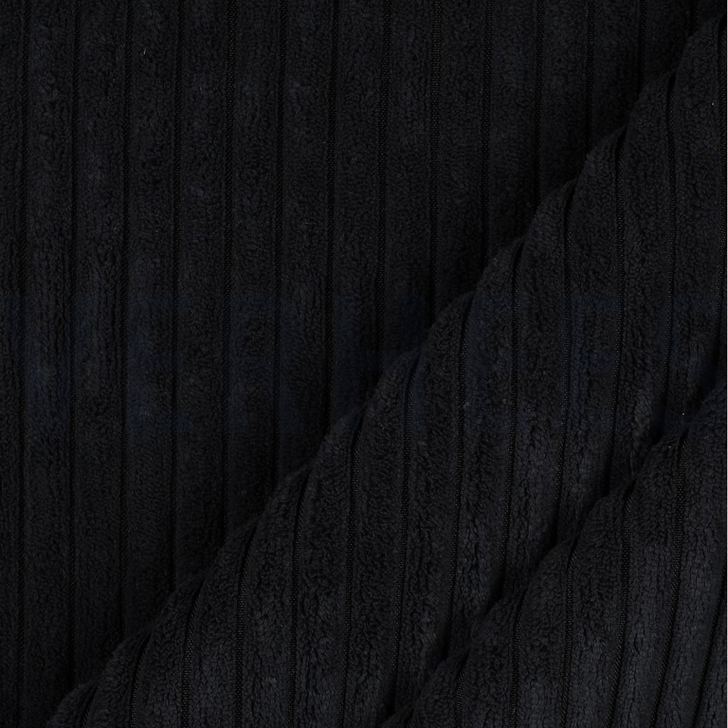 VELOURS DECO CORDUROY BLACK #3